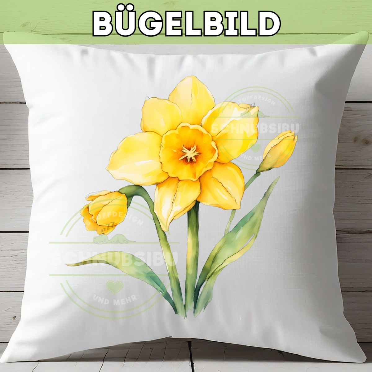 Bügelbild Blume